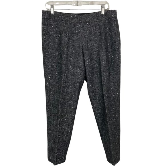 Talbots Petites Pants Wool Tweed Sequined Shimmer Womens Size 10P - Picture 1 of 11